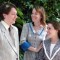 David Stahl (Mr. Snow), Teri Leahy (Julie) and Eileen Cella (Carrie) in a scene from Plays & Players' CAROUSEL. (Photo courtesy Tom Ryan/Plays and Players)