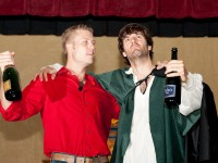 "Hamlet's Ghost & Andrew" - Steve Kumke and Newel Gatrell in a scene from Bridge Players Theatre Company's I HATE HAMLET.