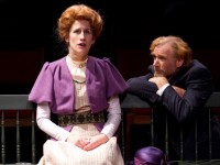 L to R: Sarah Sanford (Yelena) and Peter DeLaurier (Vanya) in Lantern Theater Company's production of UNCLE VANYA.