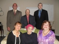 The cast of The Playmasters' SOCIAL SECURITY: Top Row (L to R)-- Ron Green, Steve Blumenthal, Joe Adams, Second Row (L to R)-- Ronit Adini, Ann D'Silva, Regina Deavitt. Runs through December 12.