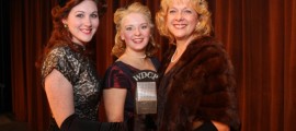 Nicolette Addice, Amy Reifinger and Nancy Server in a scene from dcp theatre's A WONDERFUL LIFE: A LIVE RADIO PLAY, a holiday offering playing in Telford, PA through December 12.