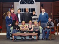 The cast of Village Players of Hatboro's THE CURIOUS SAVAGE: (Standing L-R) Jessica Hansford, Matt Graglia, Gary LaSasso, Richard Hall, Rose Furmanski and Christopher DeWitt; (seated L-R)  Jill Slater, Barb MacMullen, Rachel Daly, Carole Gettmann and Tom Settefrati.