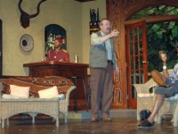 (from L) Quisha Lawson, Kyle Paul Dandridge, Paul DiFerdinando, Christopher Gladstone Booth in a scene from The Stagecrafters' MUD, RIVER, STONE, playing in Philadelphia (Chestnut Hill), PA through April 24.