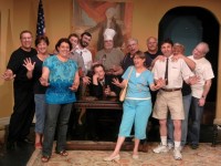 The cast of Kent County Theatre Guild's DON'T DRINK THE WATER, playing in Dover DE through May 14.