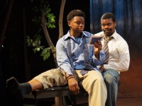 J. Mal McCree and Paul Notice in a scene from Mat Smart's SAMUEL J. AND K., playing at Passage Theatre Company in Trenton, NJ through May 22.