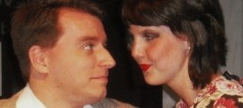 (l. to r.) Matt Bookler and Erika Strasburg star in Playcrafters of Skippack's CABARET, running through June 18.