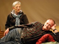 Carole Mancini and Joe Mattern in a scene from SEASCAPE at Langhorne Players through June 18.