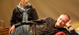 Carole Mancini and Joe Mattern in a scene from SEASCAPE at Langhorne Players through June 18.
