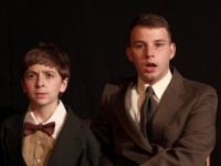 Gavin Becker (Arty), Jordan Mottram (Jay), the stars of LOST IN YONKERS at Plays and Players Theatre through June 19.