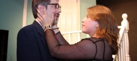 Barry Crush and Rebecca Shimer in a scene from DCP Theatre's BORN YESTERDAY, running in Telford PA through August 14.