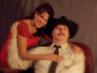 Dana Kares and David Nikithser star in Haddonfield Plays and Players' THE BEST LITTLE WHOREHOUSE IN TEXAS, running through August 6.