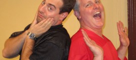 Mike Winterode and JP Timlin star in the Colonial Playhouse production of MR 80%, running in Aldan PA through September 24.