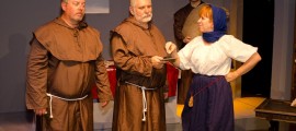 Members of the cast of INCORRUPTIBLE, running at Footlighters Theater in Berwyn PA through September 24.