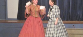 Jenn Vick and Carol Schwab in THE MERRY WIVES OF WINDSOR, running in Haddonfield NJ through