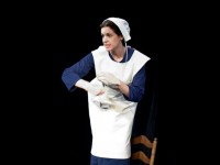 Janice Rowland stars in The Renegade Company's THE AMISH PROJECT, running through November 20 at Society Hill Playhouse's Red Room Theatre. (Photo courtesy of The Renegade Company)