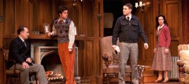 Paul L. Nolan, Eric Bryant, Harry Smith and Jennie Eisenhower in THE MOUSETRAP. (Photo credit: Mark Garvin)P at Walnut Street Theatre. (