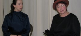 Ashley Reimer and Kathy Kanagaowski-Schreiber in a scene from Village Playbox's ENCHANTED APRIL, running in Haddon Heights, NJ through February 25.