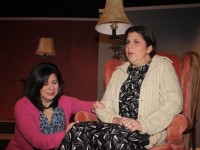Lily Doyle and Celeste Bonfanti in a scene from LOST IN YONKERS, a Bridge Players Theatre Company production running in Burlington, NJ.