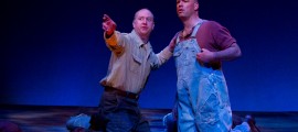 Pete Pryor as George and Ian Bedford as Lennie in People’s Light & Theatre Company’s OF MICE AND MEN. (Photo credit: Mark Garvin)