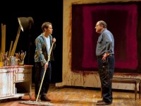 Randy Harrison and Bob Ari in a scene from George Street Playhouse's production of RED. (Photo credit: T. Charles Erickson)