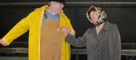 Michael Tamin Yurcaba and Annette Traci in a scene from Colonial Playhouse's RED HERRING, running in Aldan, PA through March 24.