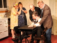 Carol Torrey, Melissa Janson, George Christensen, Jeff Mask, and Steve Kotrch in a scene from Kent County Theatre Guild's COME BACK LITTLE SHEBA, running in Dover, DE.