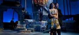 Christy Wyatt and Shane Lowry star as Luisa and Matt in THE FANTASTICKS at Milburn Stone Theatre through March 8. (Photo credit: Scott Serio)