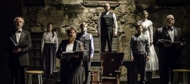 The cast of JOHN BROWN'S BODY at Hedgerow Theatre. (Photo courtesy of Hedgerow Theatre)