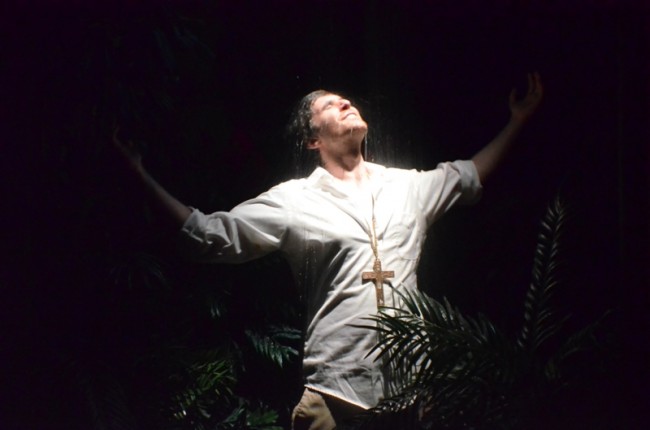 Sean Close as Rev. T. Lawrence Shannon in South Camden Theatre Company's production of THE NIGHT OF THE IGUANA.