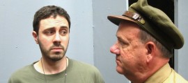 Adam Corbett of Westmont NJ (Eugene Morris Jerome), Jim Brennan of Lansdowne (Sgt. Merwin Toomey) star in Colonial Playhouse's production of the Neil Simon hit, BILOXI BLUES, running in Aldan, PA through May 19.
