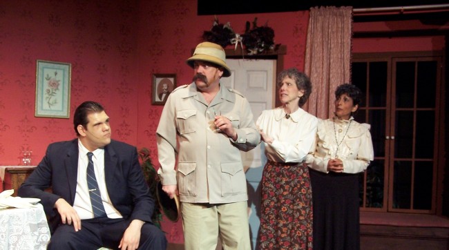 (LtoR) Paul Brodo, Gary Werner, Phyllis Josephson and Debbi Nanni-Zacher star in Haddonfield Plays and Players' ARSENIC AND OLD LACE.