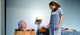 Maggie Davis in barrel & Claire Drakecrop, 2