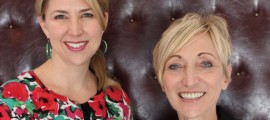 Gretchen Klinedinst Furst (left) and Sharon Lee Glassman, authors of THE MOMMALOGUES.