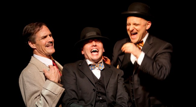 The 39 Steps GSP 101
The 39 Steps, by John Buchan, directed by Mark Shanahan at George Street Playhouse 4/22/12
Set Design: Yoshi Tanokura
Costume Design: David Murin
Lighting Design: Rui Rita
Photograph © T Charles Erickson
tcepix@comcast.net
http://tcharleserickson.photoshelter.com/