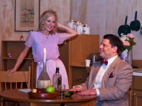 Nancy Bennett as Blanche and Patrick Martin as Mitch in Old Academy Players' A STREETCAR NAMED DESIRE.