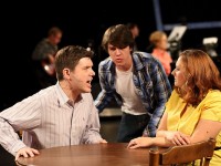 Gregory Kasander, Steven Burke and Denise Webb in NEXT TO NORMAL. (Photos by John Daggett)