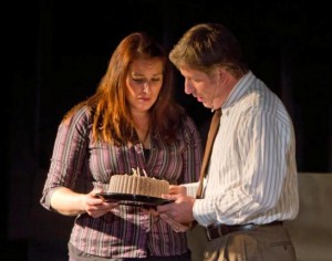 Jennifer Huth as Diana Goodman and Mark Dixon as Dan Goodman in Bootless Stageworks' NEXT TO NORMAL. (Photo credit: Blue Hen Studios)