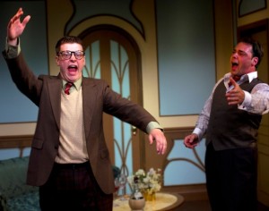 Michael Doherty as Max and Jeffrey Coon as Tito in LEND ME A TENOR at Act II Playhouse. (Photo credit: Bill D'Agostino)