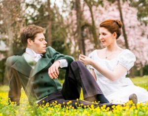 Carl Smith and Rebecca Cureton star PRIDE AND PREJUDICE at Hedgerow Theatre.