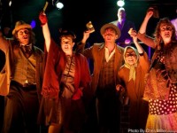 The company of URINETOWN at The Eagle Theatre. (Photo credit: Chris Miller)
