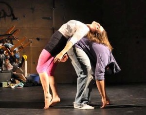 Ellie Marissa Ruttenberg and Davon Clark in POLAROID STORIES at Allens Lane Theater.