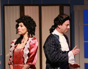 Heather Ferrel, Dave Hastings in a scene from LES LIAISONS DANGEREUSES. (Photo credit: Che-Yu Peter Kuo)