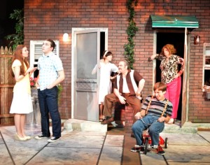 Allison Kessler, Anthony Scanish, Nicole DeRosa Lukaitis, Ray Croce, Eli Russell, Dawn Varava at GEMINI by South Camden Theatre Company. (Photo credit: Robert Bingaman)