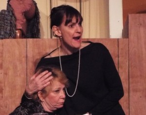 Linda Cunningham and Susan Blair in a scene from AUGUST: OSAGE COUNTY at Actors'NET of Bucks County.