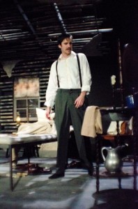 Sean Close playing Ned Malloy in South Camden Theatre Company's EXORCISM. (Photo credit: Gus Orr).