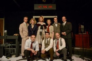 The full cast of Joe Trainor & Kevin Regan's World Premiere musical, ON THE AIR. (Photos by Joe del Tufo)