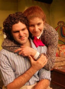 Andrew Mauro and Cathy Ireland star in BUTTERFLIES ARE FREE, running at Wilmington Drama League through March 23. (Photo credit: Kathy Butler McDermott)