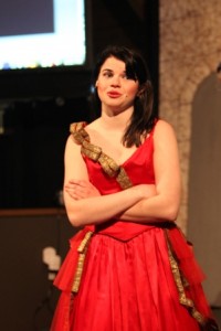 Melissa Tucker as the Stepmother in CINDERELLA at Moorestown Theater Company.