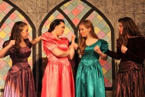 “Bo” Natalie De Rosa, “Grizabella” Annie Vetrone, “Drizella” Sophie Hudson, “Anastasia” Grace Lang in a scene from CINDERELLA.