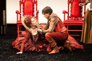 Elizabeth Hefiln as Gertrude and Michael Gotch as Hamlet in the REP production of HAMLET. (Photo credit: Paul Cerro)